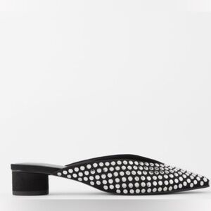 Zara studded slides.